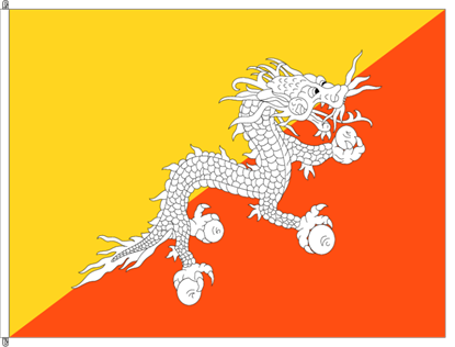 Bild von Fahne Bhutan