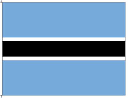 Bild von Fahne Botswana