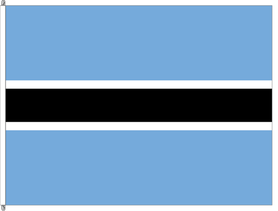 Bild von Fahne Botswana