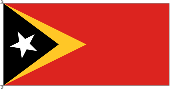 Bild von Fahne Osttimor / Timor-Leste