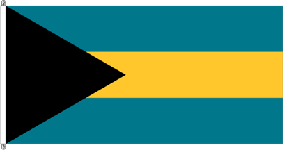 Bild von Fahne Bahamas