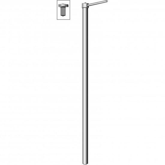 Bild von Mast 5 m, 1-teilig, Aluminium Ø60mm , Standard mit Ausleger