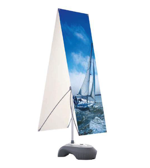 Bild von Outdoor X-Banner doppelseitig 60 x 180 cm